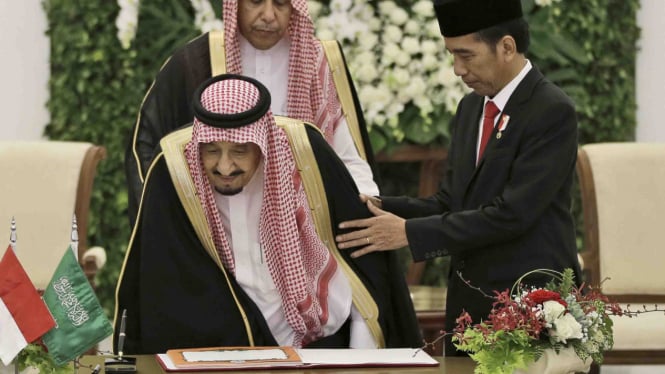 Pertemuan Raja Salman dan Presiden Jokowi di Istana Bogor