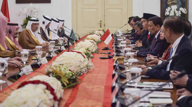 Pertemuan Raja Salman dan Presiden Jokowi di Istana Bogor