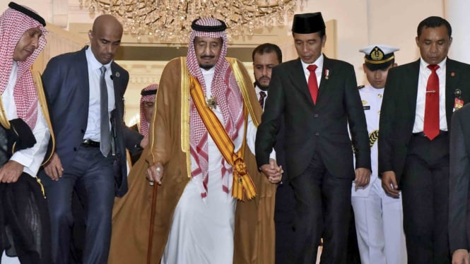 Pertemuan Raja Salman dan Presiden Jokowi di Istana Bogor