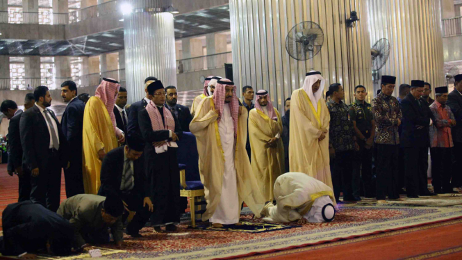 Kunjungan Raja Salman di Masjid Istiqlal Jakarta