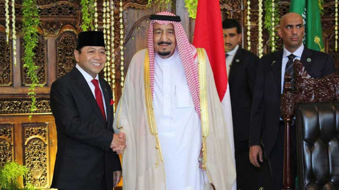 Ketua DPR RI dan Raja Arab Saudi Salman bin Abdulaziz Al Saud