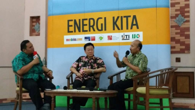 Diskusi Energi Kita di Hall Dewan Pers, Jakarta, Minggu 5 Maret 2017. 