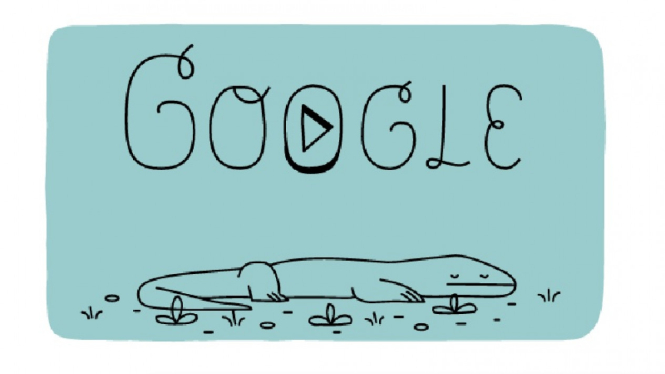 Doodle Google peringati Hari Taman Nasional Komodo