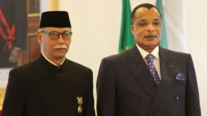 Dubes RI untuk Nigeria merangkap Republik Kongo, Harry Purwanto (kiri).