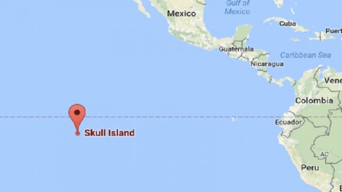 Skull Island di Google Maps