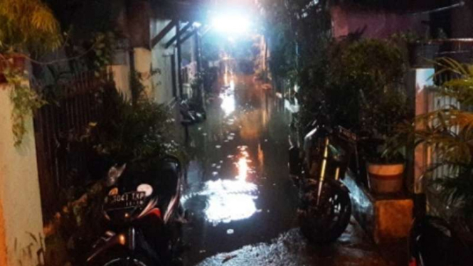 Banjir di Cipinang Melayu, Jakarta Timur. (Foto ilustrasi).