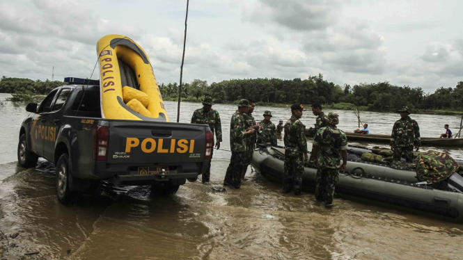 Banjir Akibat Luapan Sungai Kampar di Kampar Riau. (Foto ilustrasi).