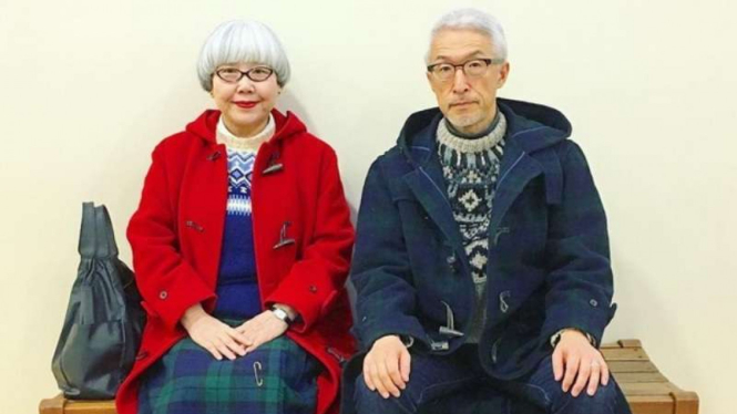 Pasangan nenek kakek asal Jepang