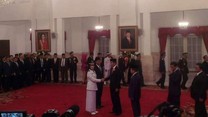 Pelantikan Wakil Gubernur Sumatera Utara di Istana Negara, Kamis, 9 Maret 2017.