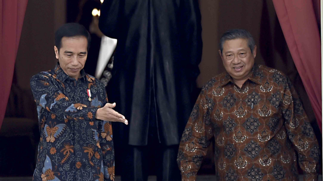 Presiden Jokowi terima SBY saat di Istana Negara, beberapa waktu lalu.