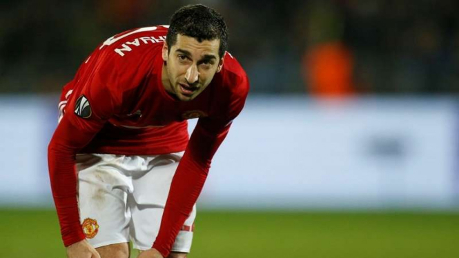 Henrikh Mkhitaryan saat masih berkostum MU.