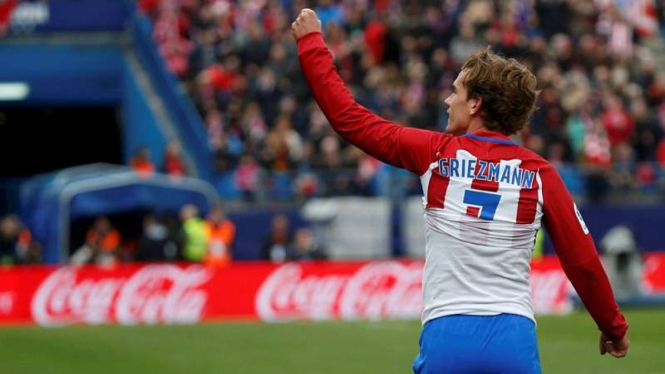 Penyerang Atletico Madrid, Antoine Griezmann.