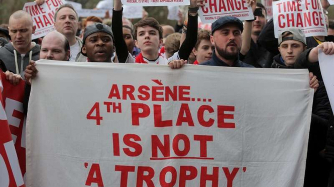 Ilustrasi suporter Arsenal