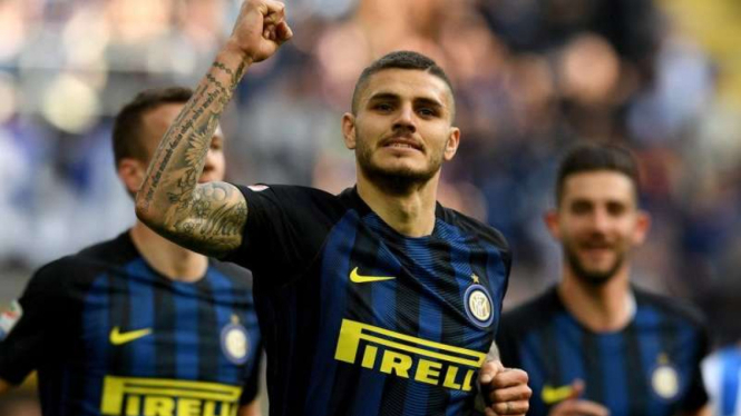 Striker Inter Milan, Mauro Icardi.