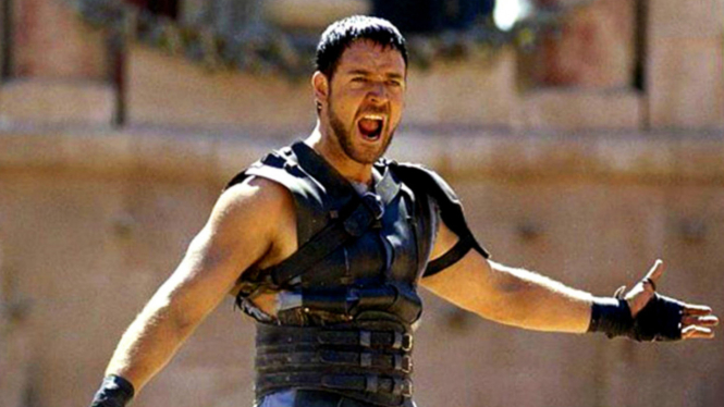 Russell Crowe di Gladiator