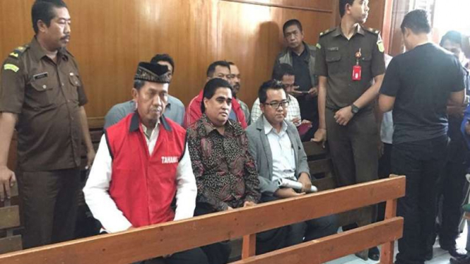 Taat Pribadi alias Dimas Kanjeng saat bersaksi di Pengadilan