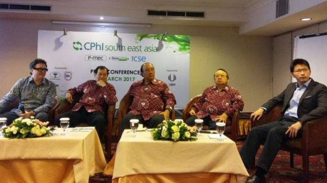 Konferensi Pers CPhI South East Asia 2017 di Hotel Atlet Century Park