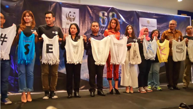Artis Indonesia ramai-ramai jadi Duta Earth Hour 2017.
