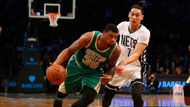 Pertandingan NBA antara Brooklyn Nets melawan Boston Celtics
