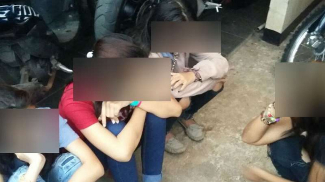 Empat remaja perempuan yang ditinggal temannya usai tawuran di Depok