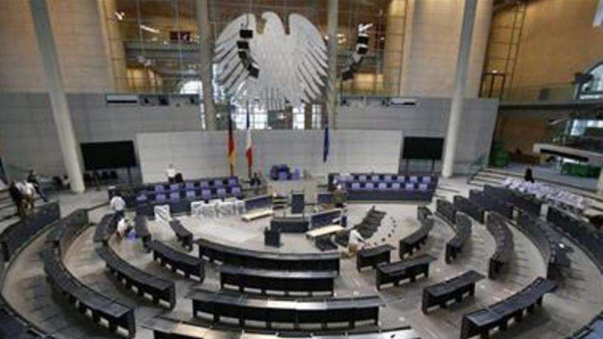 Gedung Parlemen Jerman di Kota Berlin.