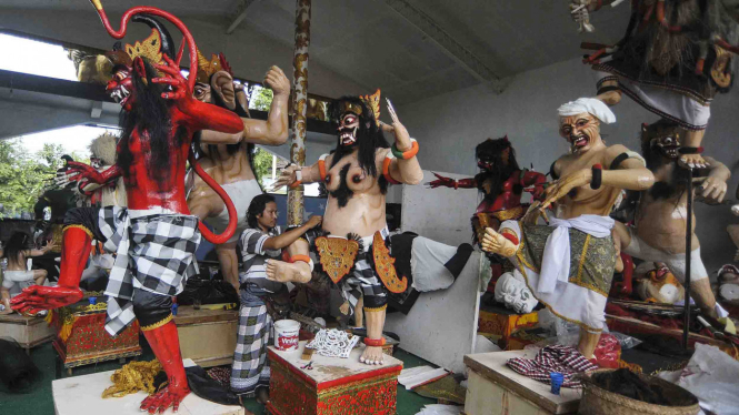 Umat Hindu bersiap merayakan Hari Raya Nyepi