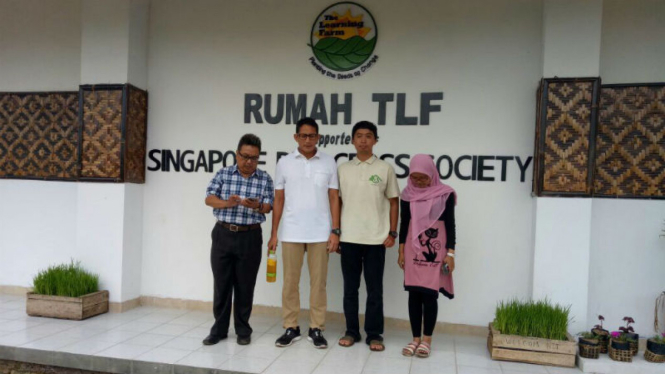 Calon Wakil Gubernur DKI Jakarta, Sandiaga Uno kunjungi Learning Farm di Cianjur.