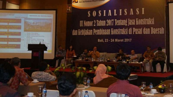 Sosialisasi UU No.2/2017 tentang Jasa Konstruksi.