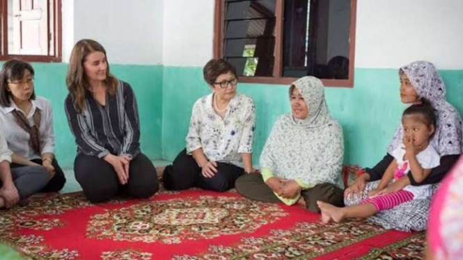 Melinda Gates berkunjung ke Yogyakarta.