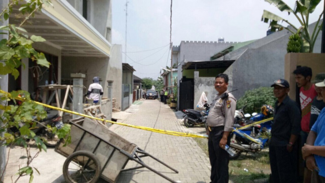 Lokasi penggeledahan rumah terduga teroris di Pamulang, Tangsel
