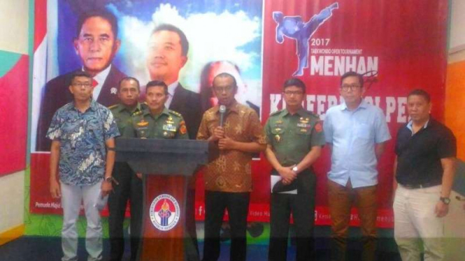 Konferensi pers turnamen Taekwondo Tingkat Nasional Menhan Cup 2017