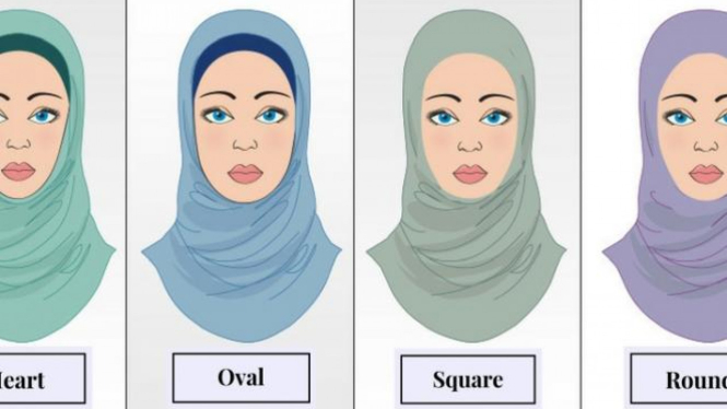 Mix And Match Hijab Sesuai Bentuk Wajah 6813