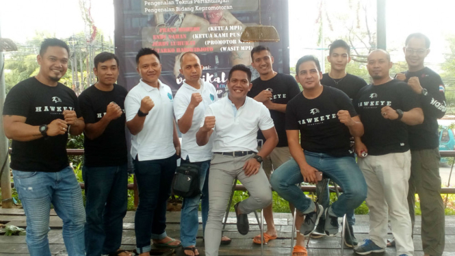 Para pengurus Muaythai Profesional Indonesia (MPI)