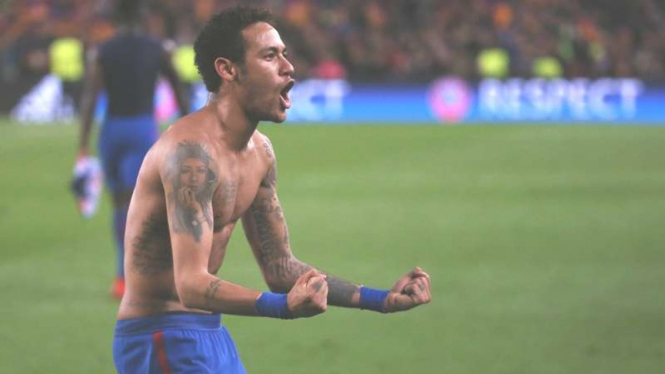 Penyerang Barcelona, Neymar.