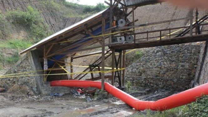 Ledakan tambang di Sawahlunto.