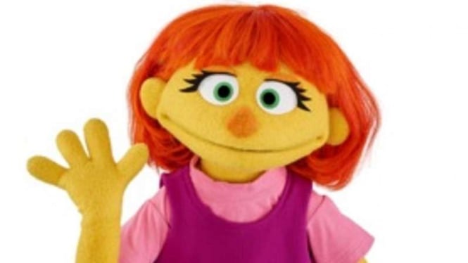 Julia, mupet baru penderita autisme di Sesame Street