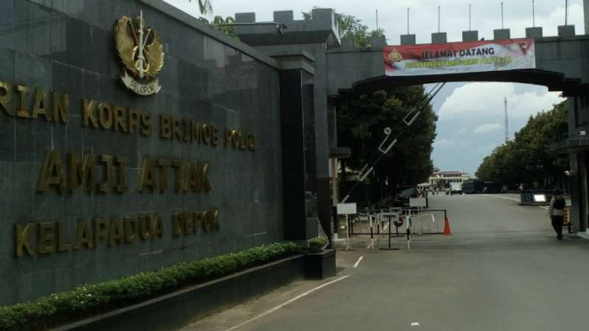 Markas Komando Brimob di Kelapa Dua, Kota Depok, Jawa Barat, pada Jumat, 31 Maret 2017.