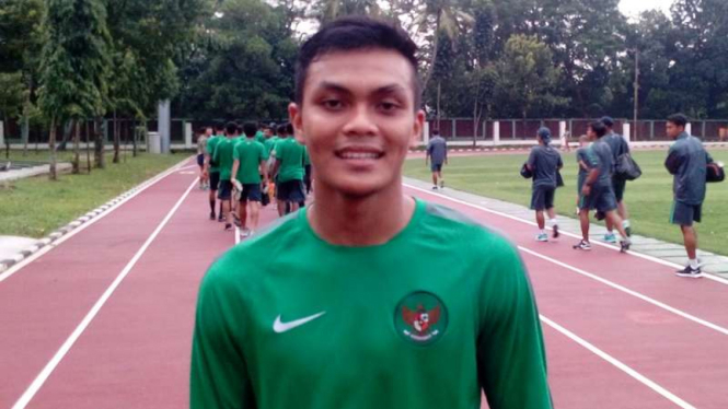 Pemain seleksi Timnas Indonesia U-19, Rachmat Irianto