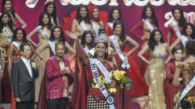 Bunga Jelita Ibrani Terpilih Menjadi Puteri Indonesia 2017.