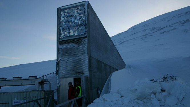 Kubah Svalbard Global Seed Vault 