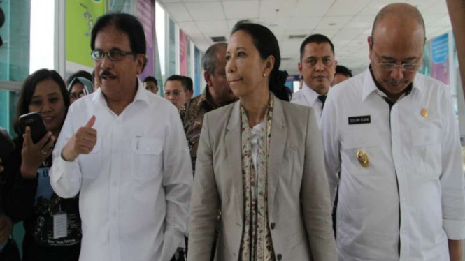 Menteri BUMN, Rini Soemarno, dan Menteri Agraria dan Tata Ruang, Sofyan Djalil