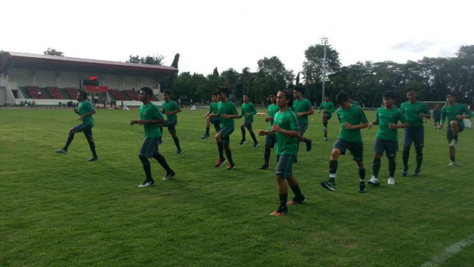 Latihan timnas Indonesia U-19