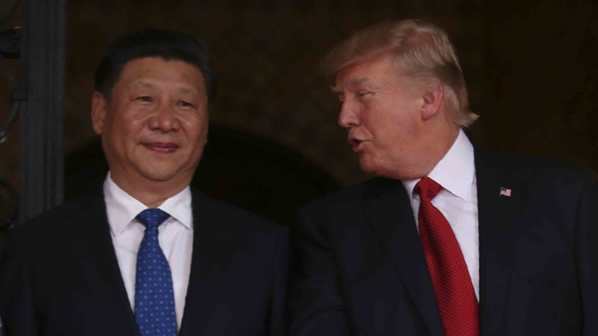 Pertemuan Presiden China Xi Jinping dan Presiden AS Donald Trump