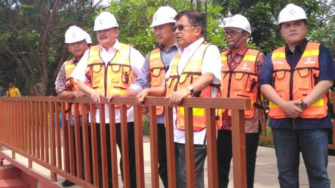 Wapres Jusuf Kalla Komplek Jakabaring Palembang, Sumatera Selatan.