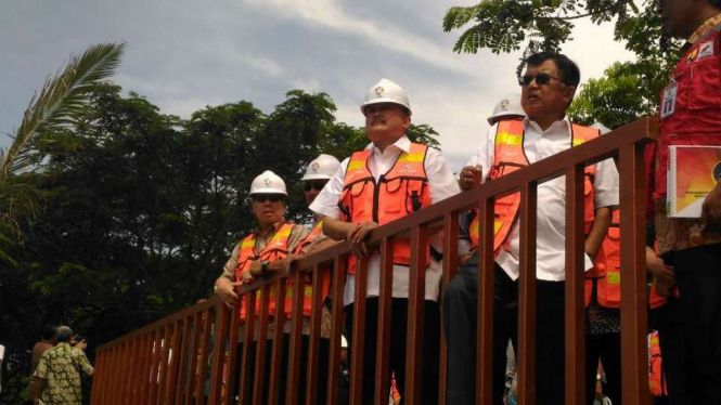 Wakil Presiden Indonesia, Jusuf Kalla memantau persiapan Asian Games