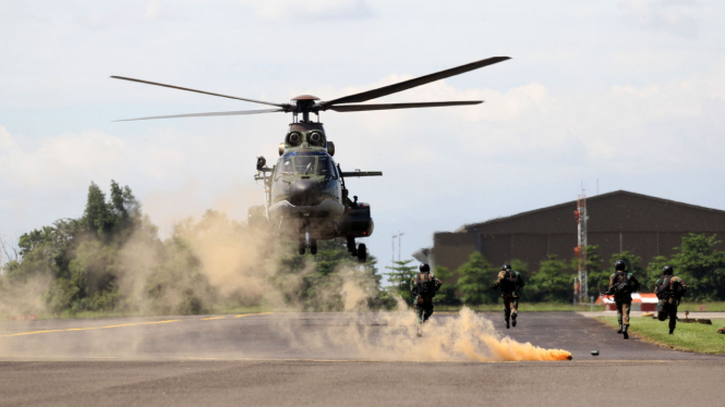Ilustrasi helikopter TNI.