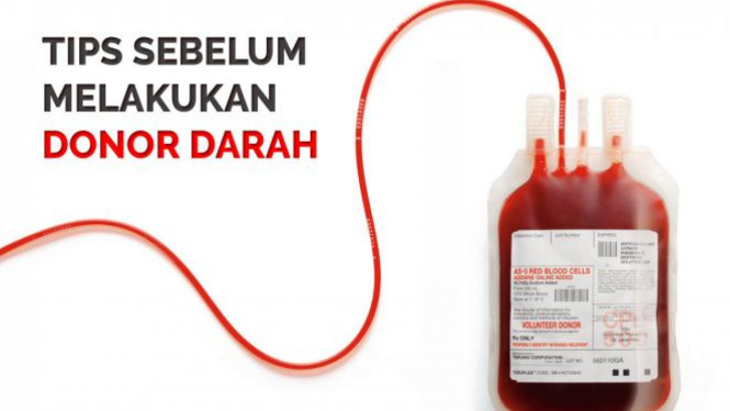Ilustrasi donor darah.
