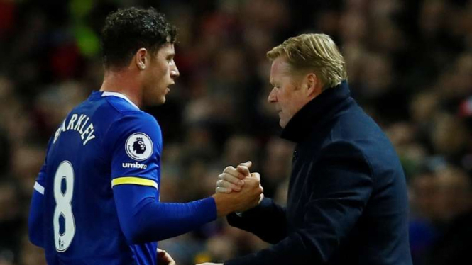 Ross Barkley (kiri) dan Ronald Koeman (kanan)