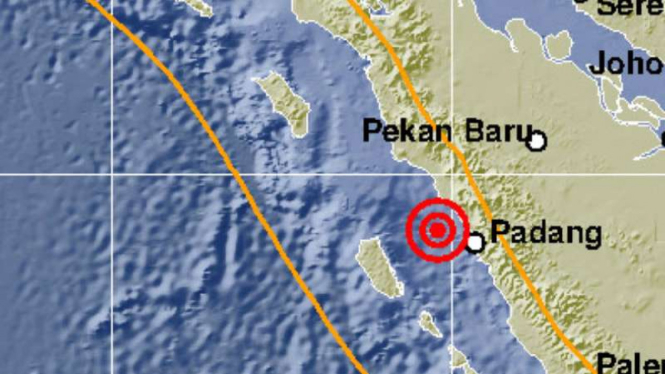 Peta gempa di Kabupaten Agam, Sumatera Barat