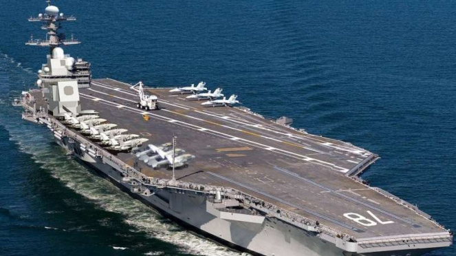 Kapal Induk Gerald R Ford (CVN 78).